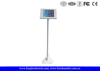 White Customization Ipad Kiosk Stand For Tablet With Key - Locking