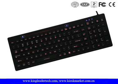 IP68 Backlit Silicone Keyboard With On / Off Switch Function Keys
