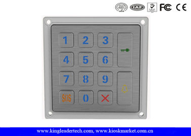Silver 14 Keys Backlit Metal Keypad IP65 Waterproof Keypad 4x4 Datasheet