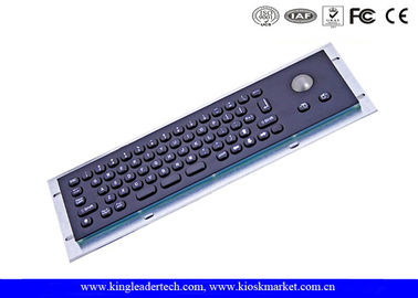 66 Keys Optik İztopu ile Siyah Metal Klavye Alüminyum Alaşımlı Arka Panel