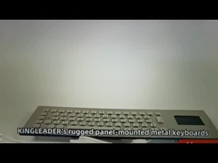 Panelmount Sağlam Endüstriyel Bilgisayar Metal Paslanmaz Çelik Klavyesi Entegre Dokunmatik Kılavuzla