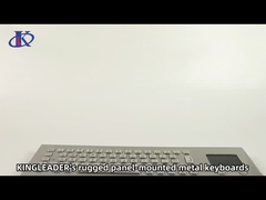 Endüstriyel panel montaj Su geçirmez Vandal geçirmez Duyarlı panel ile paslanmaz çelik metal klavye