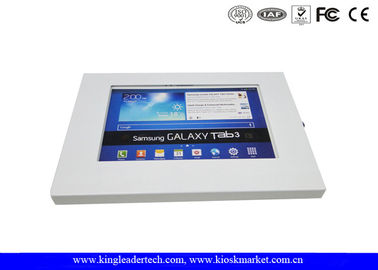 satın al Galaxy Tab için Beyaz Metal Güvenli Ipad Kiosk Muhafaza 10.1 İnç online manufacture