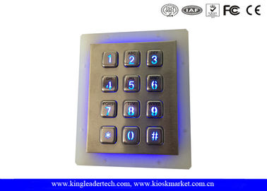 satın al Dış Mekan Güvenliği Arkadan Aydınlatmalı Metal Keypad Vandalmaya Dayanıklı Garaj Aydınlatmalı Sayısal Tuş Takımı online manufacture