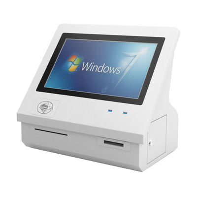 satın al Elegant, şık ve yer tasarrufu yapan masaüstü kiosku dayanıklı çelik kabın vandal geçirmez IR dokunmatik ekran ve TFT LCD ile online manufacture