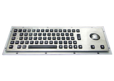 satın al Splash Dayanıklı Paslanmaz Çelik Klavye 64 Trackball / Arkadan Aydınlatmalı Tuşlar online manufacture