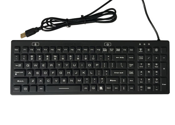 satın al AÇIK KAPALI Arkadan Aydınlatmalı 106 Tuşlu Su Geçirmez Tıbbi Klavye online manufacture
