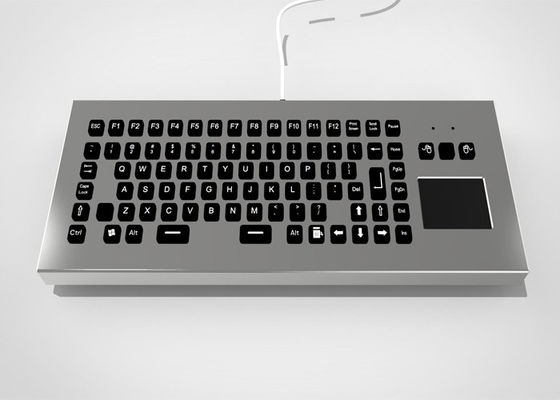 satın al İşlev Tuşları ve Dokunmatik Yüzeyli Arkadan Aydınlatmalı USB PS/2 Sağlam Masaüstü Metal Klavye online manufacture