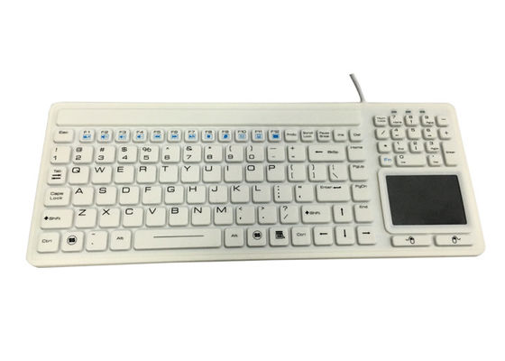 satın al EMC Emisyonu 107 Tuşlar Suya Dayanıklı Silikon Klavye Fare Dokunmatik Yüzeyli 100mA online manufacture