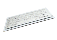 Compact IP65 Industrial Mini Keyboard 64 Keys Stainless Steel Brushed