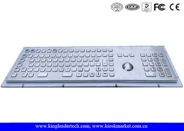 satın al Trackball ile Sağlam Metal Endüstriyel Klavye 103 Fonksiyon Tuşları ve Numara Tuş Takımı online manufacture