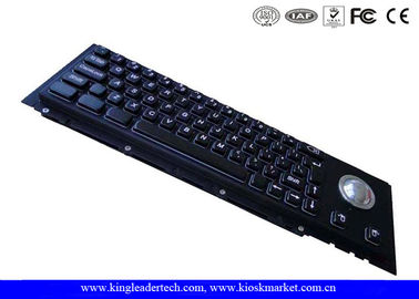 satın al 63 Keys Mekanik Siyah Metal Panel Klavyesi için Trackball'lu Endüstriyel Klavye online manufacture
