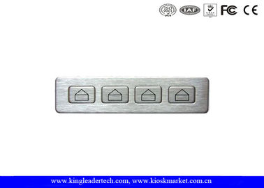 satın al 4 Kısa Seyahat Metal Tuşlu IP65 Metal Endüstriyel Sayısal Tuş Takımı Toz Korumalı online manufacture