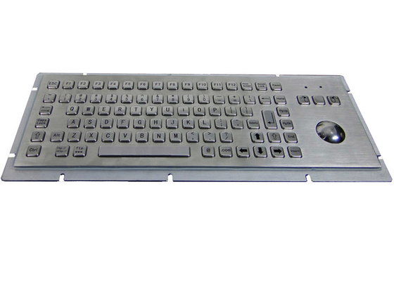 satın al Trackball 304 Paslanmaz Çelik USB Kiosk Endüstriyel Klavye online manufacture