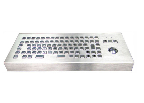 satın al Trackball 86 Tuşlu Toz Geçirmez Metal Endüstriyel Bilgisayar Klavyesi online manufacture