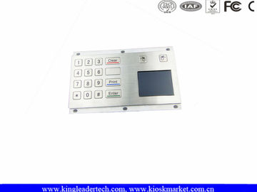16 Flush tuşu ve Optik Touchpad ile Suya Dayanıklı Metal Sayısal Tuş Takımı